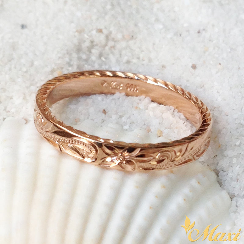 [14K Gold] 2.5mm Flat Ring *Made to Order* (R0639)TRDSP　14金　ゴールドリング　リング
