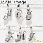 [Silver 925] Initial Pendant with Traditional Hawaiian Engraving Small (P0101)