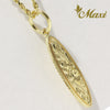 [14K Gold] Surfboard Pendant Small (P0171-1.2mm thick) [Made to Order]