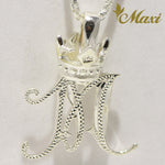 [Silver 925] Initial Pendant with Crown [Made to Order] (P0428/A0111)