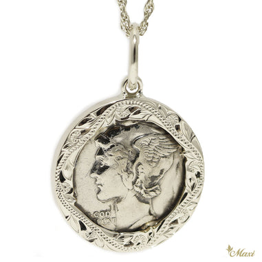 Vintage Mercury Dime Coin Pendant-Small [Silver 925] – Maxi 