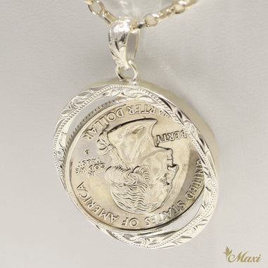 King Kamehameha Coin Pendant [Silver 925] – Maxi Hawaiian Jewelry