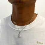 [Silver 925]Narrow Fishhook Pendant Large *Made-to-order* (P1089)