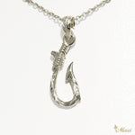 [Silver 925] Narrow Fishhook Pendant Small *Made-to-order* (P1090)