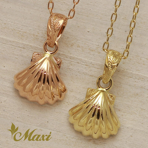 [14K Gold] Shell Pendant *Made-to-order* (P1093)