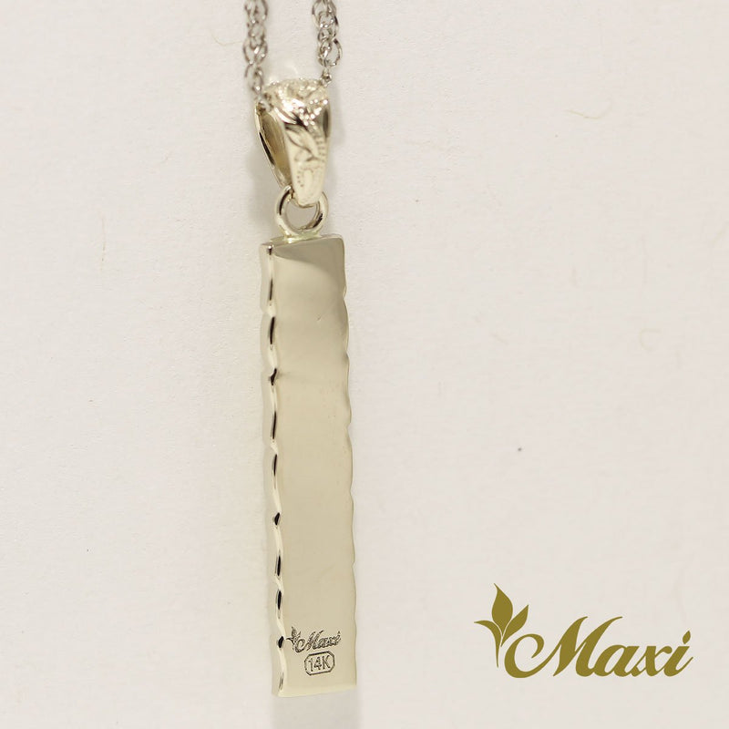 [14K Gold] Two Tone Bar Pendant*Made-to-order*(P1144)