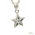 [Silver 925] Hawaiian Hoku Star Pendant with Crystal (P1250) [Made to Order]