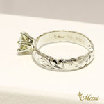 [Platinum] Half Carat Diamond Ring 4mm - Fashion/ Engagement/Custom (R0133+0.5ctDia)