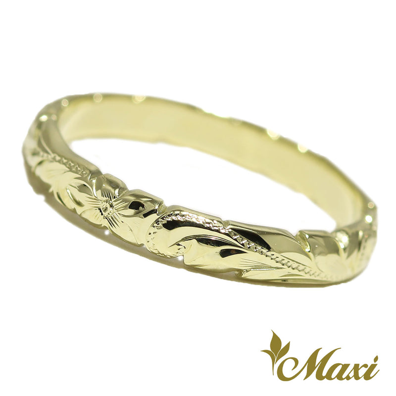 [14K Gold] 2.5mm Ring-Barrel&Cutout *Made to Order* (R0305 1.5mm thick)