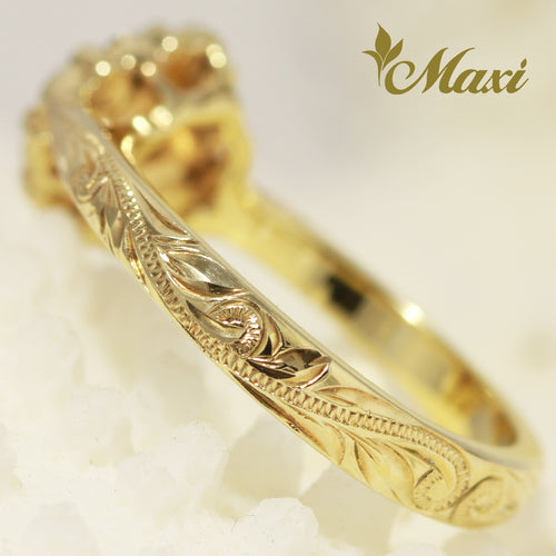 [14K Gold] 0.24 Carat Tiara Diamond Ring-Engagement/ Fashion(R0431) [1 month turnaround]　ゴールド　ゴールドリング　ダイヤモンド　ダイア　ダイヤ　エンゲージ　婚約指輪