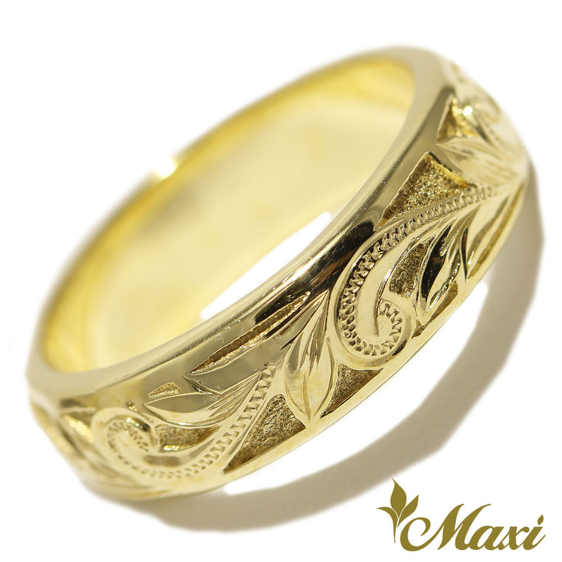 [14K Gold] Sand Back Work Ring*Made to order*(R0439)