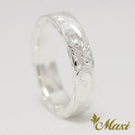 [Silver 925]  4mm Width Flat Ring [Made to Order] (R0538)