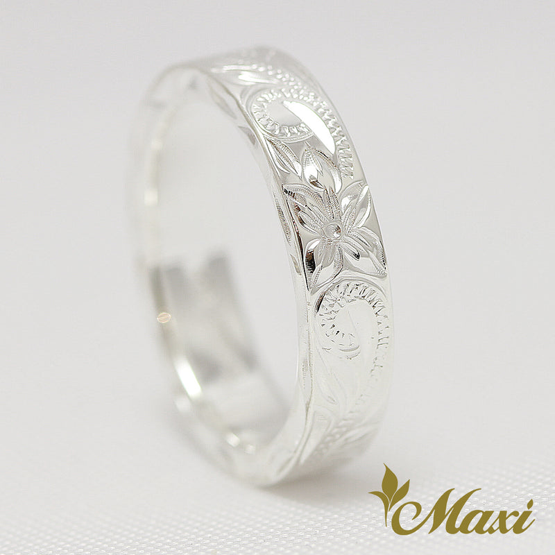 [Silver 925]  4mm Width Flat Ring [Made to Order] (R0538)