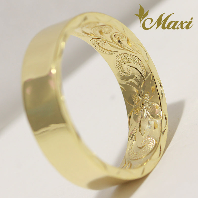 [14K Gold] Inside Engraving Ring [Made to Order] (R0540-inside-Scroll)