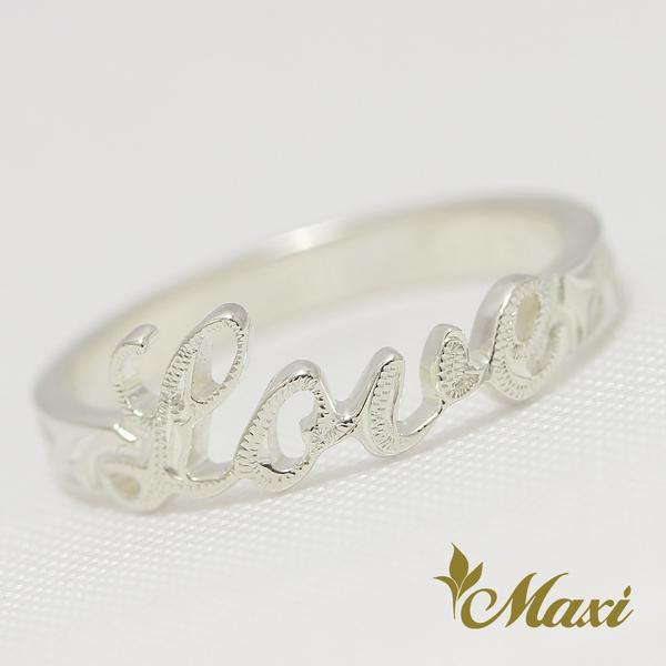 [Silver 925] Aloha/Laulea/Love Letter Ring 6mm [Made to order](R0556)
