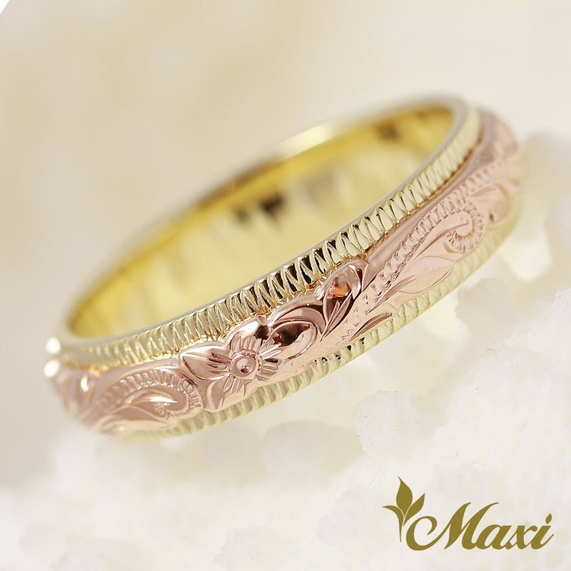 [14K Pink/Yellow Gold] Two Tone Ring [Made to Order] (R0700)