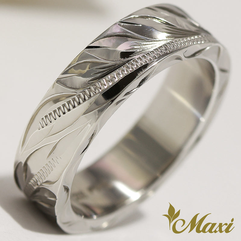 [Silver 925] Maile Leaves Ring 6mm*2mm (R0735) [Made to Order]