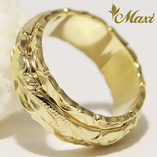 [14K Gold] 8x4mm Two Tone Ring (R0737) [Made to Order] *Custom*