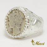 [Silver 925] -Mercury Dime Cut Ring  [Made to Order] R0750)