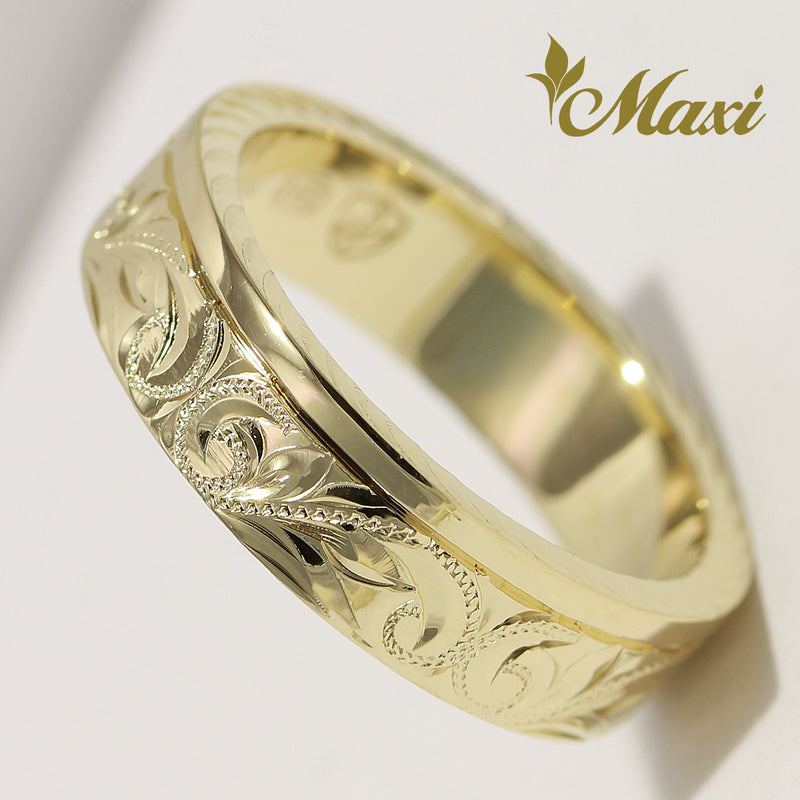 [14K Gold] Traditional Hawaiian Design Ring  6mm [Made to order] (R0768)