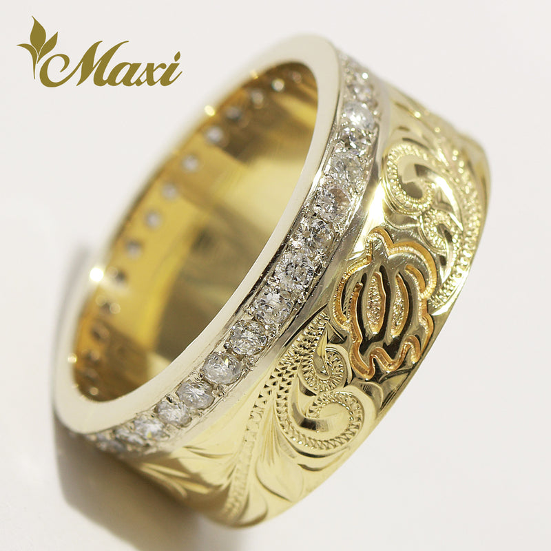 [14K Gold] Eternity Honu Ring 9mm [Made to order]