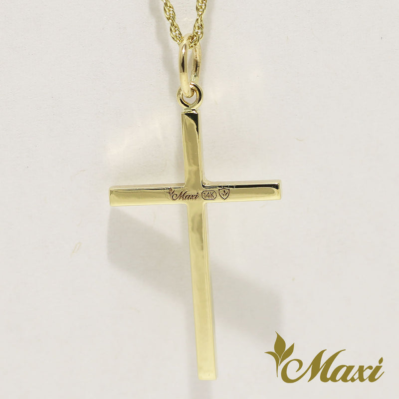 14K Gold] Cross Pendant 29x18mm *Made-to-order*(TRD-Cross) – Maxi
