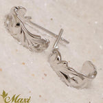 [14K Gold] Cut Out Maile Leaf Pierced Earring *Made-to-order* (E0074)