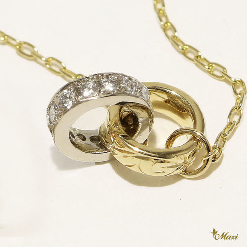 [14K Gold] Diamond Double Tube Necklace*Made-to-order* (TRD)