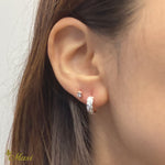 [Silver 925] Scallop Edge Hoop Pierced Earring*Made-to-order* (E0208)
