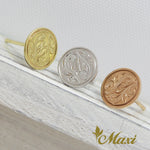 [14K Gold] Round Stud Pierced Earring *Made-to-order* (E0212)