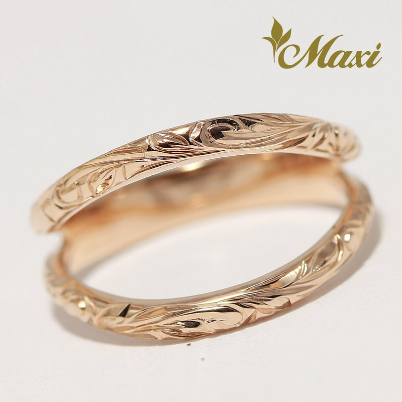 [14K/18K Gold] Double Open Ring (KR0045)*Made to Order*