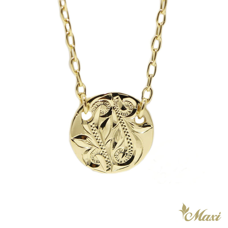 [14K Gold]  Medallion Necklace-Small *Made-to-order*(KN0034)