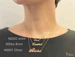 [14K Gold] Custom Letter Necklace Large(N0007)