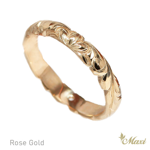 [14K/18K Gold] 3mm Naupaka Flower Ring*Made to Order*(TRD)