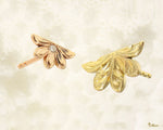 [14K Gold] Naupaka Flower Diamond Stud Pierced Earring*Made-to-order* (TRD-E-NF)
