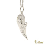 [Silver 925] Anela Wing Pendant Large-Hand Engraved Traditional Hawaiian Design*Made-to-order* (P1032)