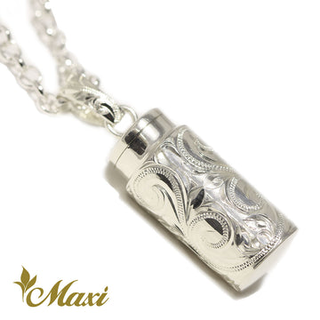 Silver 925] Tube Shape Cremation Pendant*Made to Order*(P1203