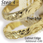 [14K Gold] Custom 8mm Closed Bangle Bracelet *Made-to-order*