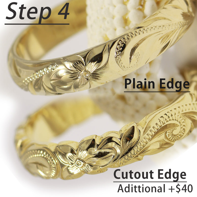 14K Gold] Custom 8mm Closed Bangle Bracelet *Made-to-order* – Maxi