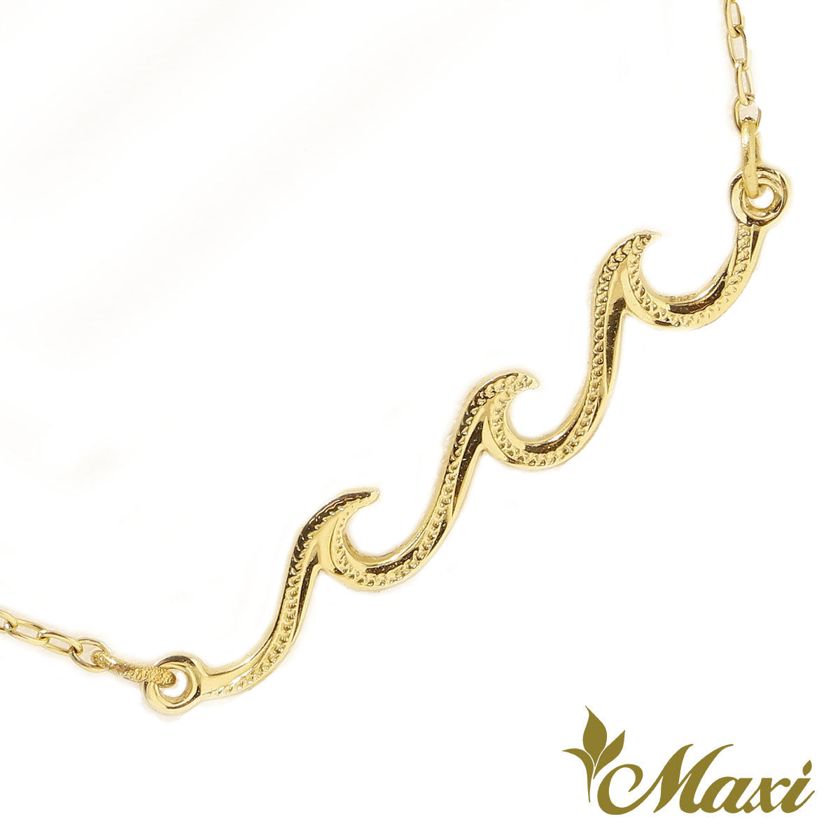 14K Gold] Triple Nalu Wave Anklet*Made to order*Newest – Maxi 