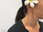 [14K Gold] Kohola Whale Tail Chain pierced earring (TRD-E2)