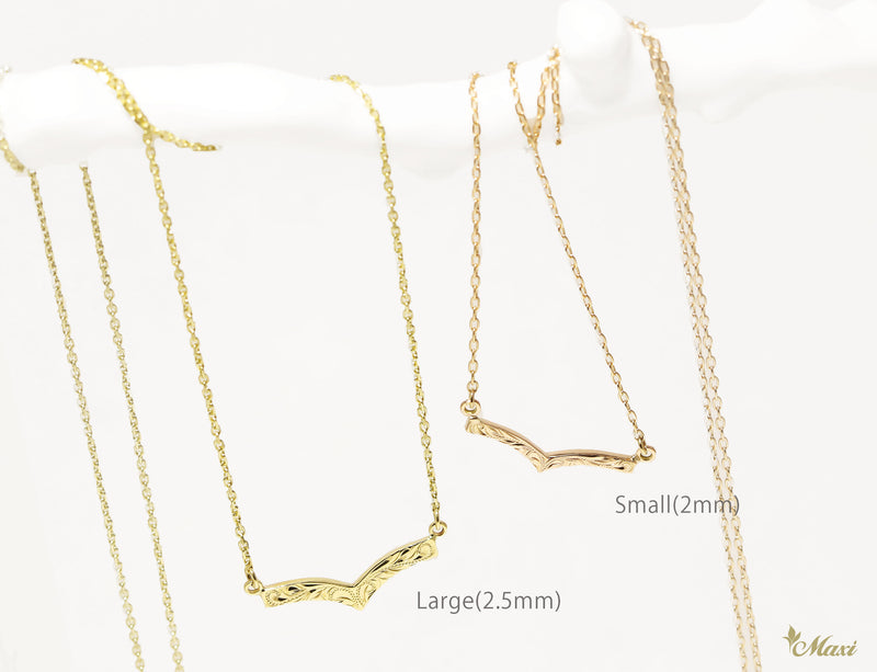 [14K Gold] Kohola Whale Tail Necklace Small *Made to order*(TRDSP)14金 ホエールテール ネックレス
